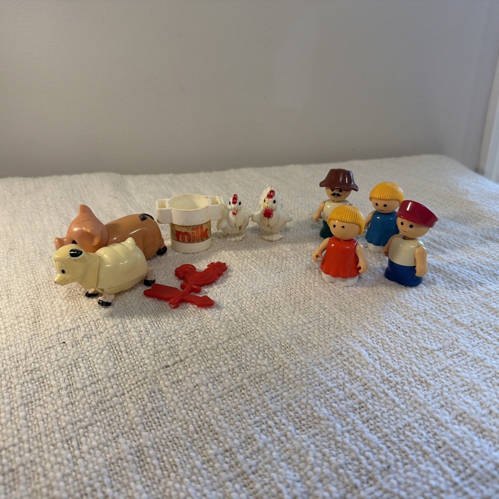 1986 McDonalds Old McDonalds Farm Toys Lot of 10 Vintage